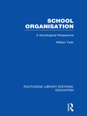 cover image of School Organisation (RLE Edu L)